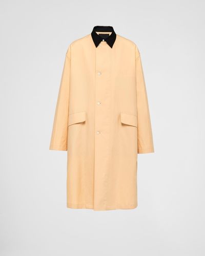 Prada Cotton Raincoat - Natural