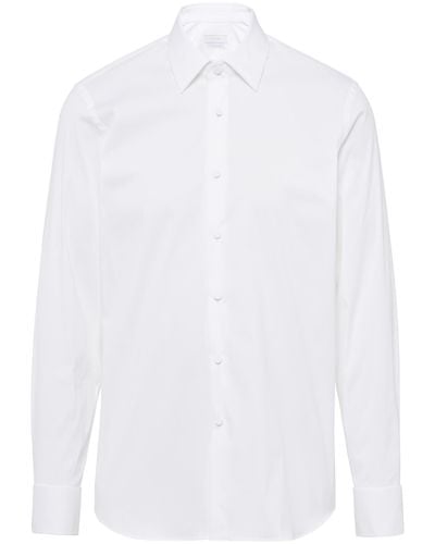 Prada Hemd Aus Baumwoll-stretch - Weiß