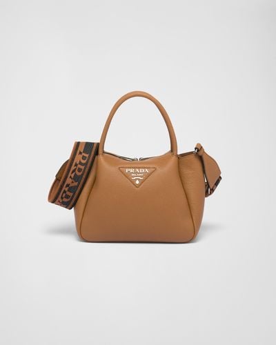 Prada Small Leather Handbag - Brown