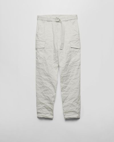 Prada Stretch Cotton Trousers - White