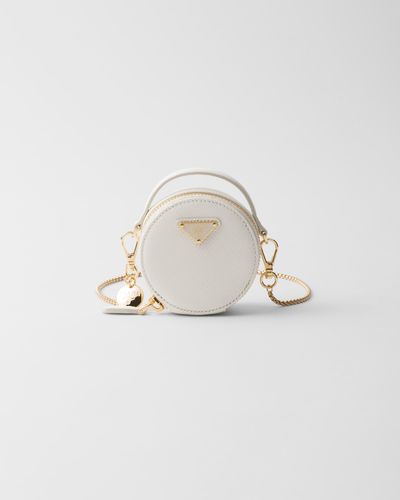 Prada Saffiano Leather Mini-Pouch - White