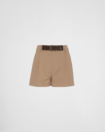 Prada Gabardine Shorts - Multicolor