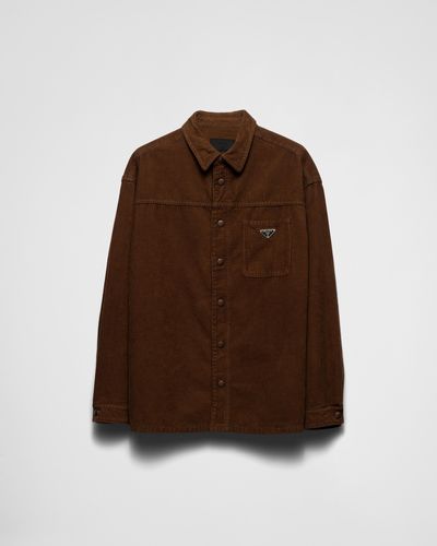 Prada Corduroy Shirt - Brown