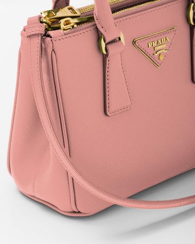 Prada Mini Saffiano Lux Handle Bag - Pink Mini Bags, Handbags