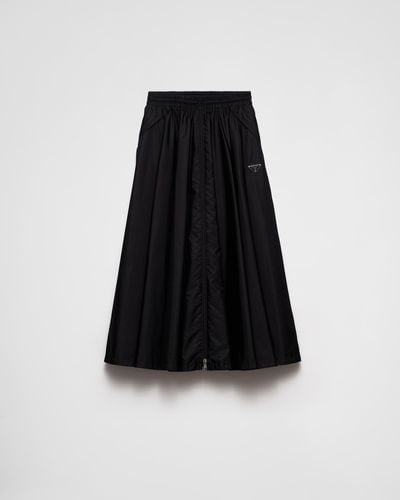 Prada Full Light Re-Nylon Skirt - Black