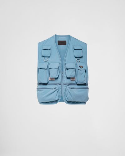 Prada Gilet Cargo - Blu