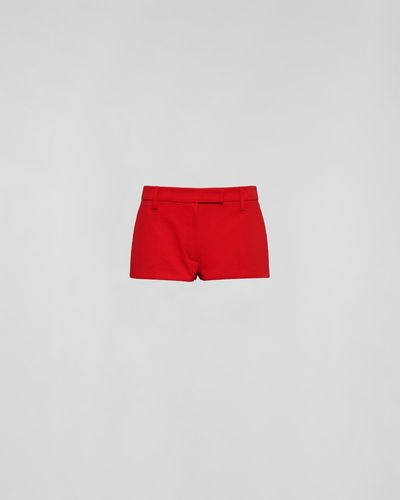 Prada Drill Shorts - Red