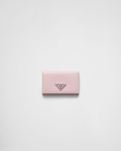 Prada Kartenetui Aus Saffiano-Leder - Pink