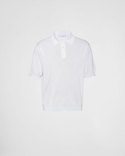 Prada Cotton Polo Shirt - White