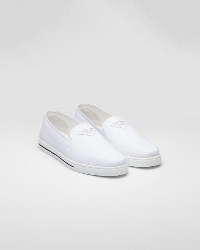 Prada Slip-on-sneaker Aus Re-nylon - Weiß