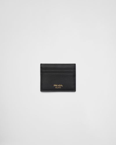 Prada Leather Card Holder - White