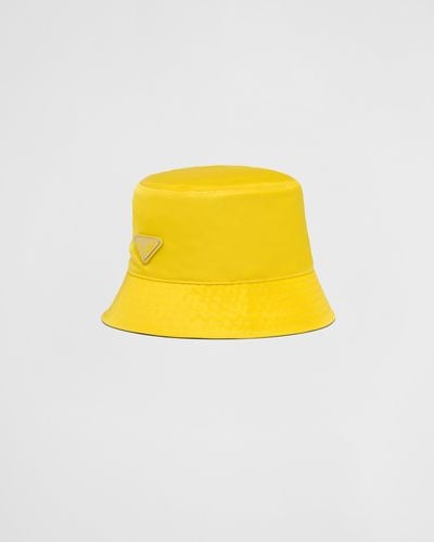 Prada Re-Nylon Bucket Hat - Yellow