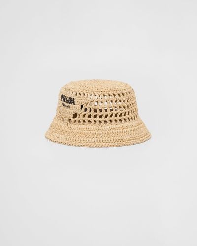 Prada Crochet Bucket Hat - Metallic