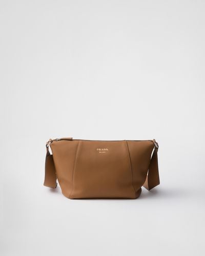 Prada Leather Shoulder Bag - Brown