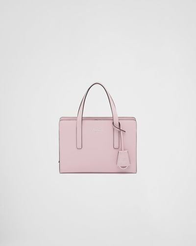 Prada Re-edition 1995 Brushed-leather Mini Handbag - Pink