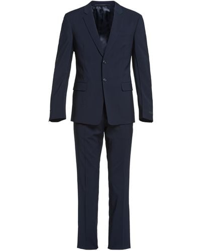 Prada Light Stretch Wool Suit - Blue