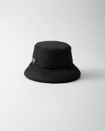 Prada Padded Re-Nylon Bucket Hat - Black