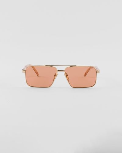 Prada Sonnenbrille Mit Logo - Pink