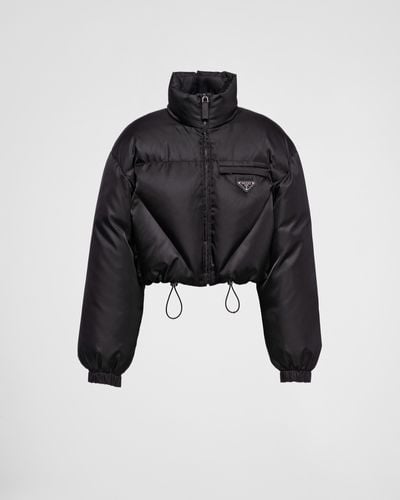 Prada Re-nylon Gabardine Down Jacket - Black