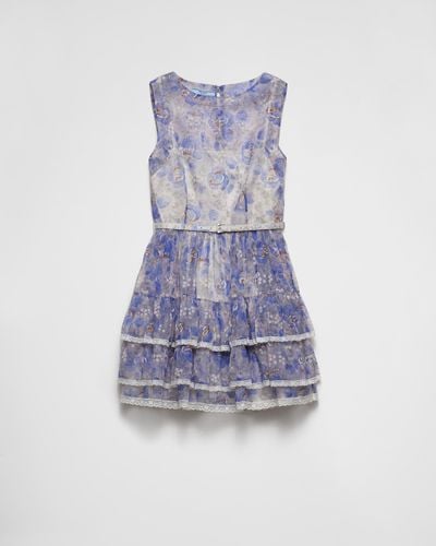 Prada Nylonette Mini-Dress - Blue