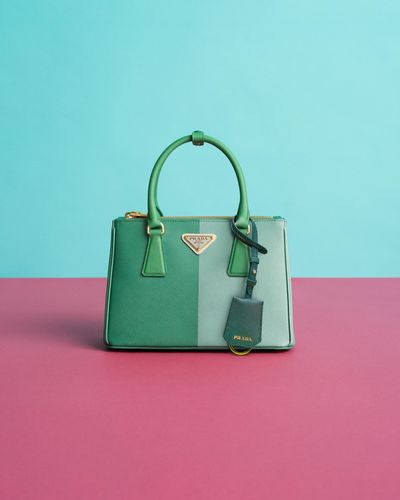 Prada Small Galleria Saffiano Special Edition Bag - Green