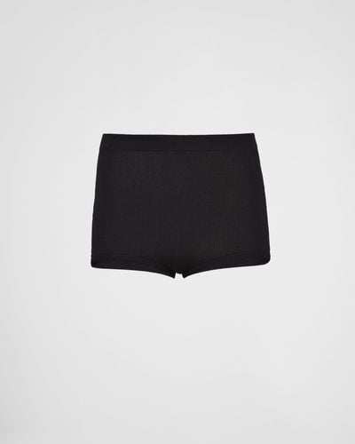 Prada Silk Shorts - Black