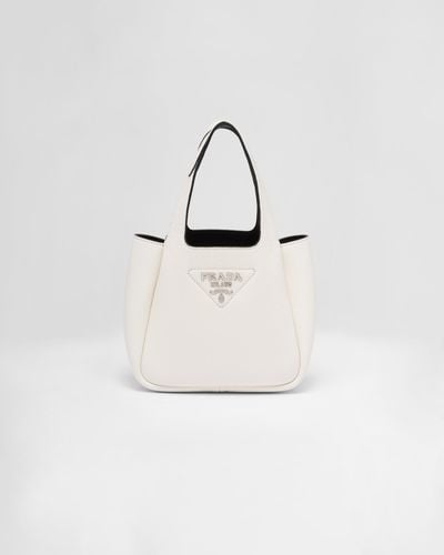 Prada Leather Mini Bag - White