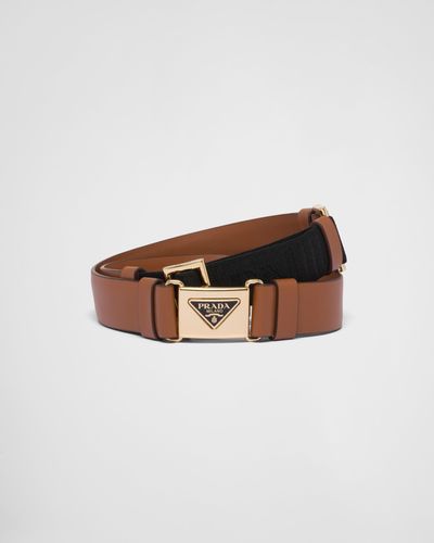 Prada Leather Belt - White