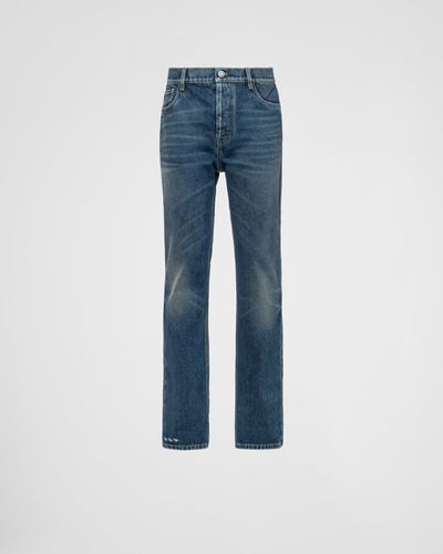 Prada Five-pocket-jeans Aus Denim - Blau