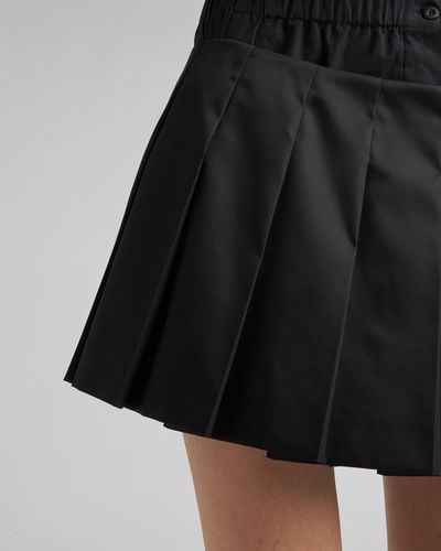 Prada Pleated Mini Skirt - Black