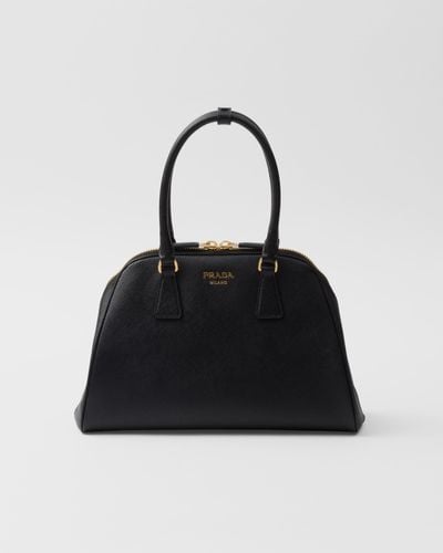 Prada Medium Saffiano Leather Bag - Black