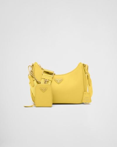Prada Re-Edition 2005 Saffiano Leather Bag - Yellow