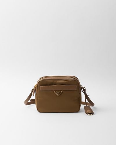 Prada Re-Edition 1978 Re-Nylon And Saffiano Leather Mini Shoulder Bag - Brown