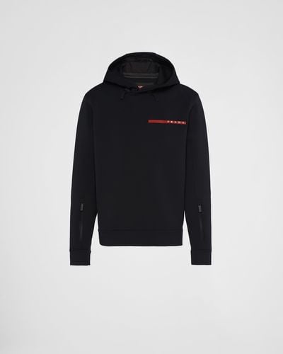 Prada Recycled Double Jersey Sweatshirt - Black