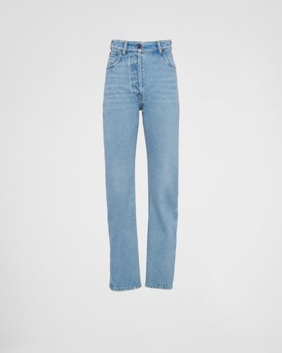 Prada Five-Pocket-Jeans Aus Denim - Blau