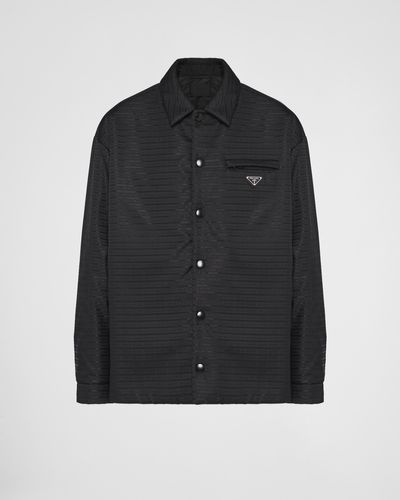 Prada Re-Nylon Padded Shirt - Black