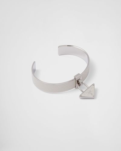 Prada Armband Aus Metall - Weiß