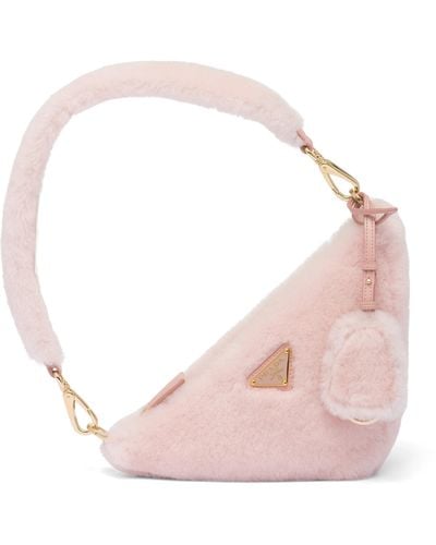 Prada Shearling Mini-bag - Pink