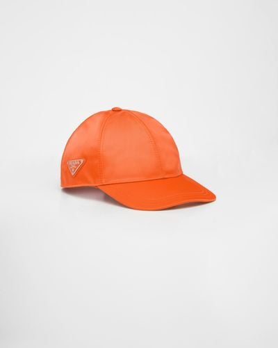 Prada Re-Nylon Baseball Cap - Orange