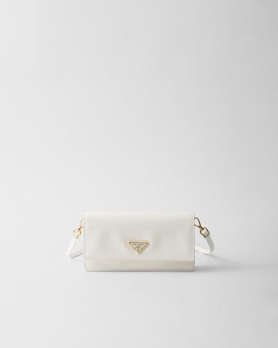 Prada Saffiano Leather Mini-Bag - White