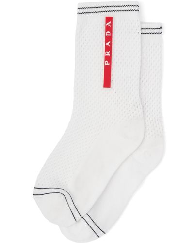Prada Socken Aus Polyester - Weiß