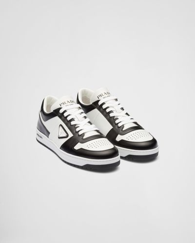 Prada Downtown Leather Trainers - Multicolour