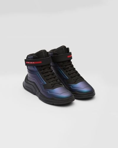 Prada Polarius High-top Sneakers - Blue