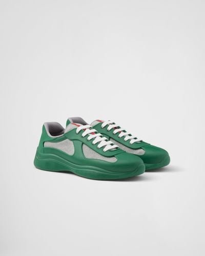 Prada America's Cup Low Top Trainer - Green