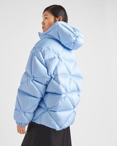 Prada puffer coat blue Clearance