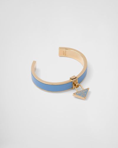 Prada Bracelet En Métal - Bleu