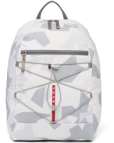 Prada Printed Technical Fabric Backpack - Multicolor