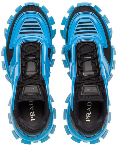 Prada Cloudbust Thunder Technical Fabric Sneakers - Blue