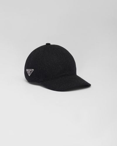 Prada Loden Baseball Cap - Black