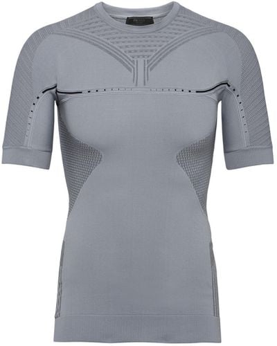 Prada Soft Rec Polyester Jumper - Grey